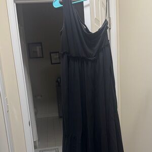 Pierre Balmain Elegant Black Maxi Dress
